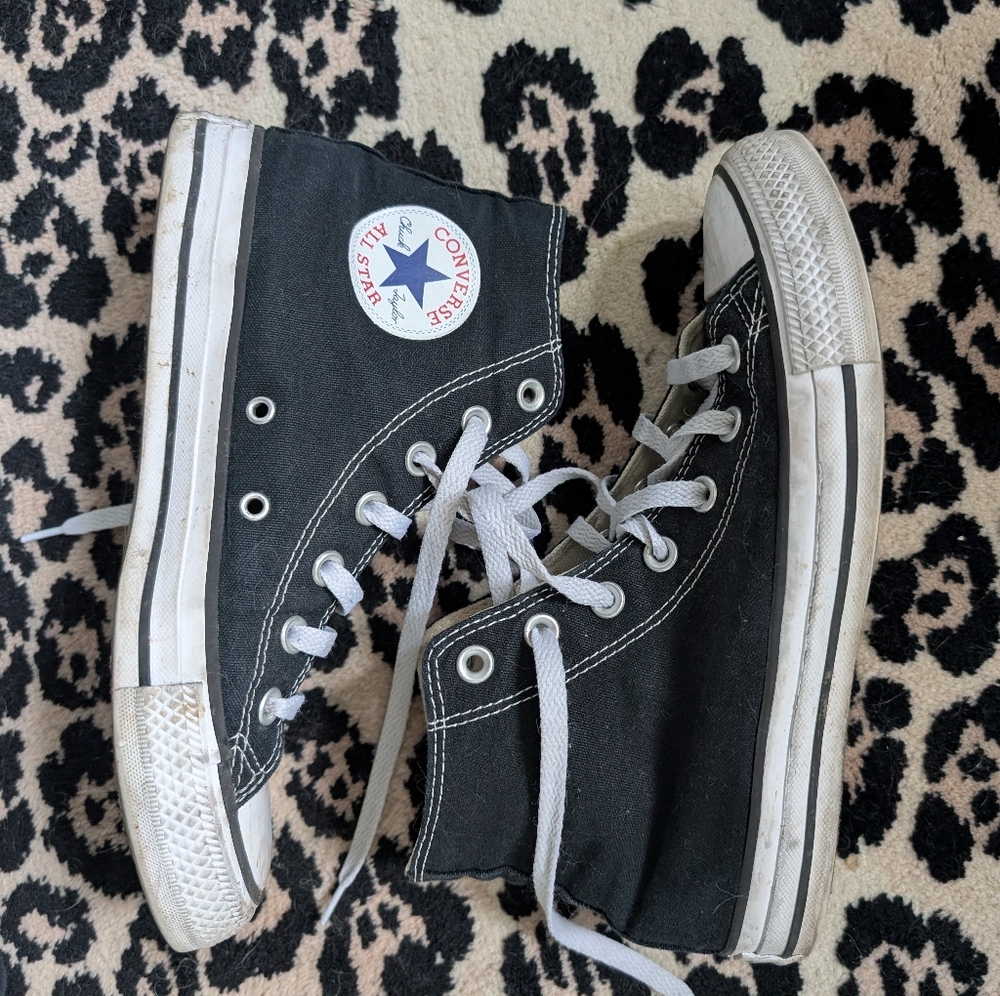 Converse Black and White High-Top Sneakers